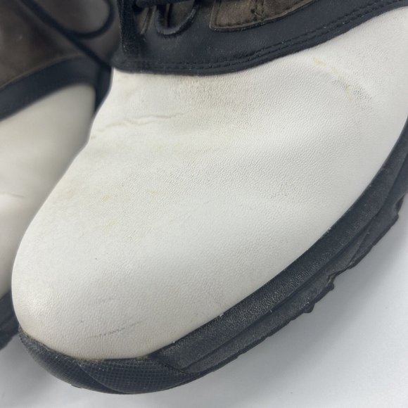 Footjoy‎ Golf Shoes Mens Size 11.5W Brown/White Saddle Soft Spikes Greenjoys - Picture 16 of 16